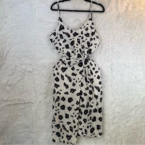 Snow Leopard Print Cotton Dress